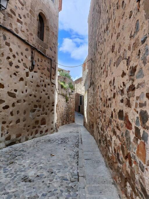 شقة Casa Aguila Casco Antiguo Patio Privado Caces المظهر الخارجي الصورة